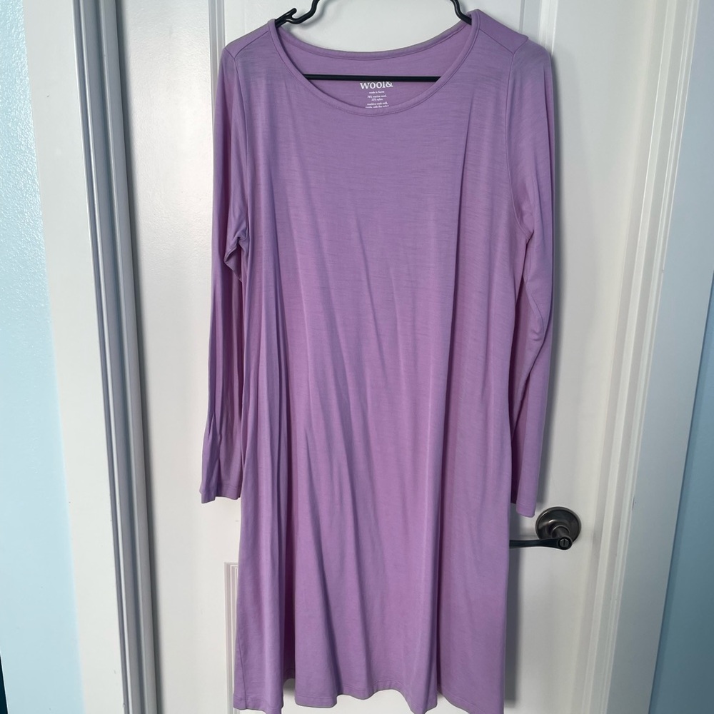 Wool& Rowena Swing Dress, Wild Orchid - LONG